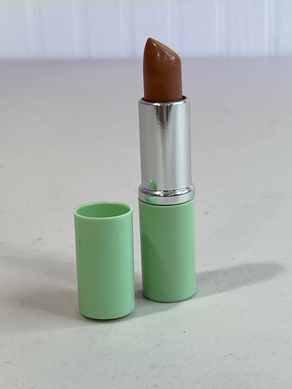 Clinique Satin Nude Brown Lipstick in Mint Tube